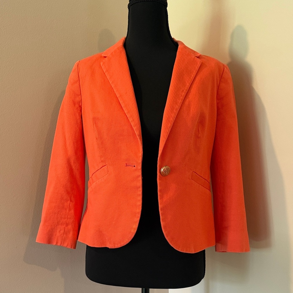 The Limited Coral Single-Button Blazer
